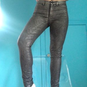 Elie Tahari metallic jeans